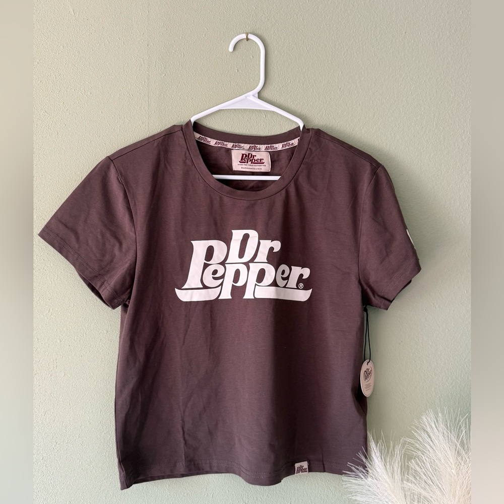 Dr Pepper Brown T-Shirt chocolate color NWT in XL